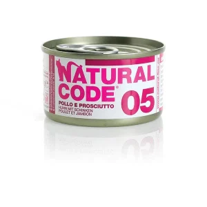 Natural Code 05 Pollo e Prosciutto 85g Umido per Gatti