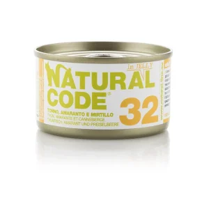 Natural Code 32 Tonno Amaranto e Mirtillo in Jelly 85g Umido per Gatti
