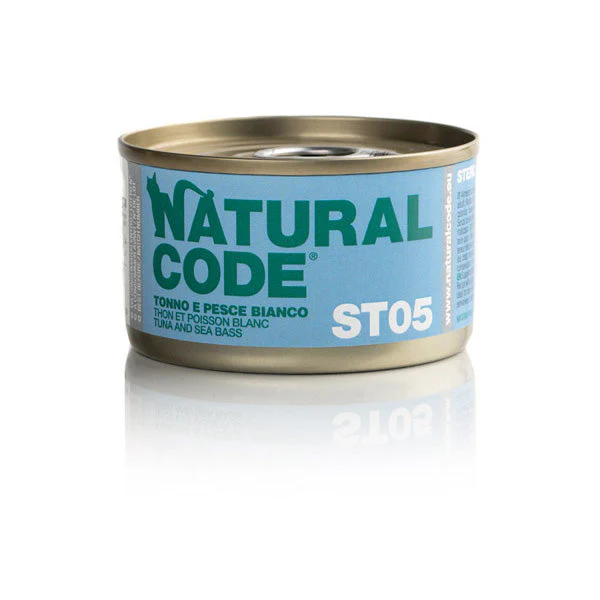 Natural Code ST05 Tonno e Pesce Bianco 85g Umido per Gatti Sterilizzati - immagine 2