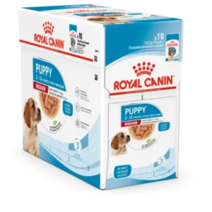10x140g Royal Canin Puppy Medium in Salsa - Cibo Umido per Cani