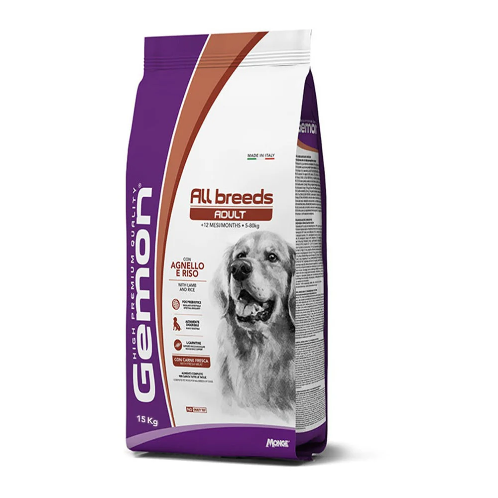 Gemon All Breeds Adult con Agnello e Riso 15kg - immagine 2