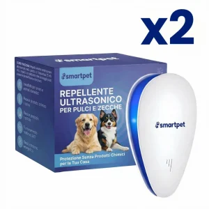 2x Repellente Antiparassiti per Pulci e Zecche