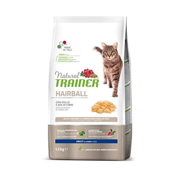 Natural Trainer Cat Hairball Pollo 1,5 kg - immagine 2