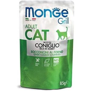 Monge Grill Grain Free Adult Coniglio 85g - Cibo Umido per Gatti