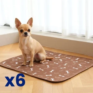 6x Tappetini igienici, assorbenti e lavabili - Taglia S (40x60cm)