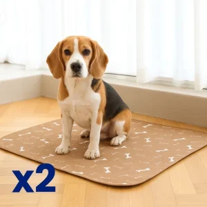 2x Tappetini igienici, assorbenti e lavabili - Taglia M (70x80cm)
