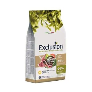 Exclusion - Mediterraneo Monoprotein Adult Medium Breed con Agnello 12 kg