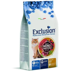 Exclusion Cat Mediterraneo Noble Grain Adult Sterilised Manzo 300 gr