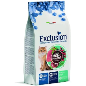 Exclusion Mediterraneo Monoprotein Sterilized Tonno 300g Crocchette per Gatto
