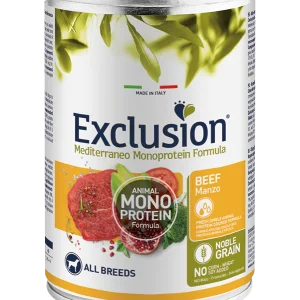 Exclusion Adult Manzo 400g - Cibo Umido per Cani Monoproteico