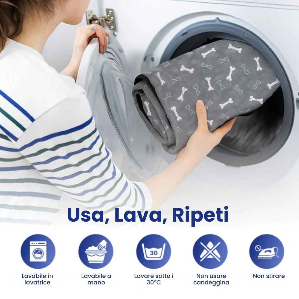 2x Tappetini igienici, assorbenti e lavabili per cani e cuccioli - immagine 8