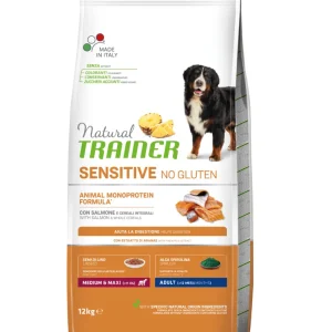 Natural Trainer Sensitive No Gluten Medium&Maxi Salmone 12Kg