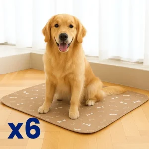 6x Tappetini igienici, assorbenti e lavabili - Taglia L (80x90cm)