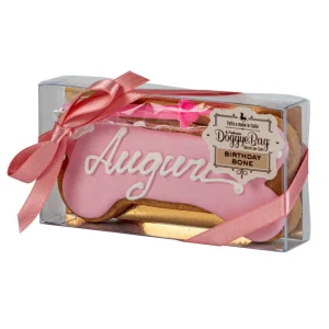 Tortina per Cani - DoggyeBag Birthday Bone Auguri Rosa