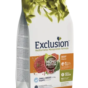 Exclusion Mediterraneo Small Breed Puppy Manzo 2kg