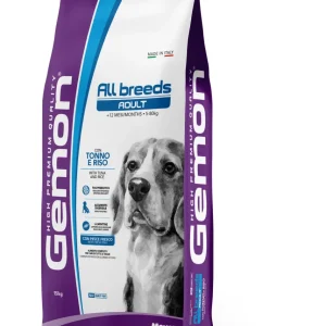 Gemon All Breeds Adult con Tonno e Riso 15kg - Crocchette per Cani