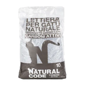 Natural Code Lettiera Agglomerante 10L - con Carboni Attivi