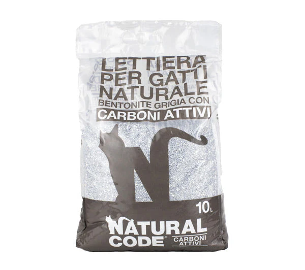 Natural Code Lettiera Agglomerante 10L - con Carboni Attivi