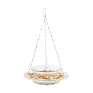 Mangiatoia in vetro con tetto