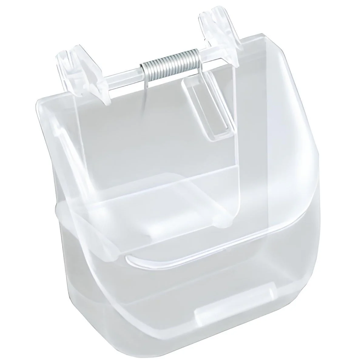 Mangiatoia trasparente con coperchio - immagine 2