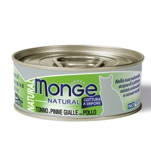 Monge Natural Tonno a Pinne Gialle con Pollo 80g - Gatto