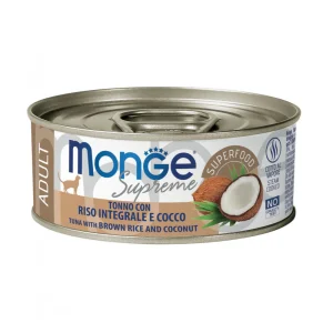 Monge Supreme Tonno Riso Integrale e Cocco 80g