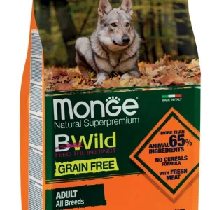 Monge BWild Grain Free Adult Anatra e Patate 2,5kg - Crocchette Cane