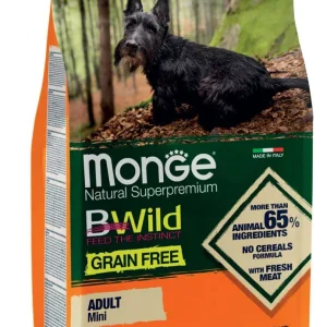 Monge BWild Grain Free Adult Mini Anatra con Patate 2,5kg - Cane