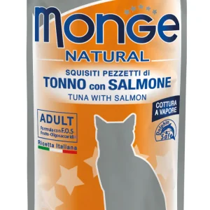 Monge Natural Tonno con Salmone 80g - Umido Gatto