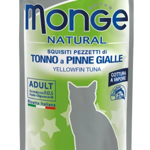 Monge Natural Tonno a Pinne Gialle 80g - Cibo Umido per Gatti