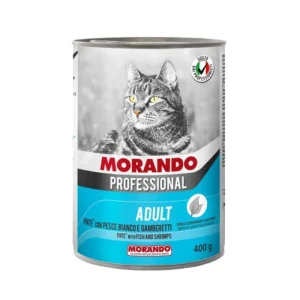 Morando Professional Patè Gatto Adult con Pesce Bianco e Gamberetti