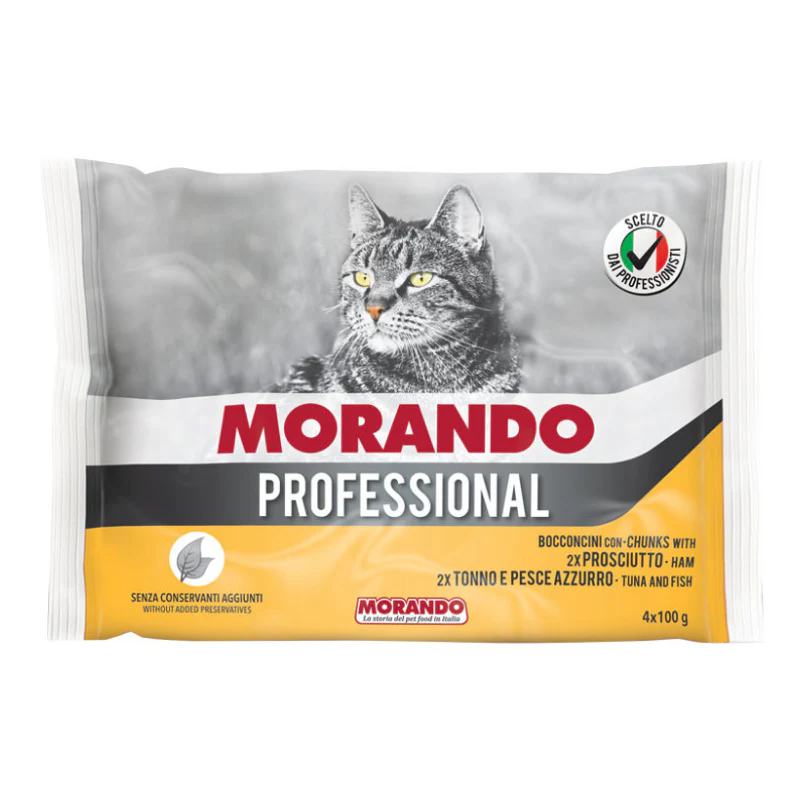 Morando Professional Umido Gatto, 2x Prosciutto, 2x Tonno e Pesce Azzurro - immagine 2