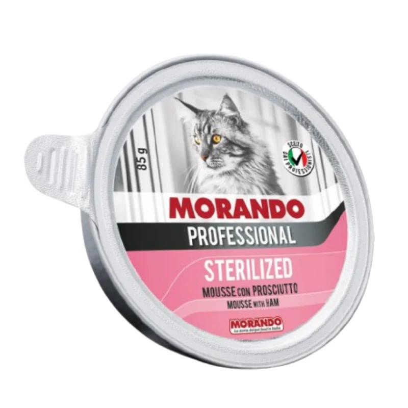 Morando Professional Umido Gatto Sterilizzato con Prosciutto