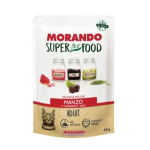 Morando Super Pet Food Mousse Gatto Adult Manzo