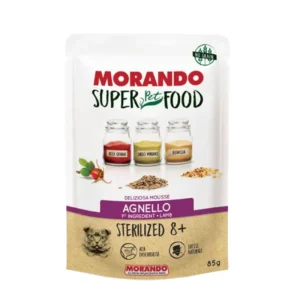 Morando Super Pet Food Mousse Gatto Sterilized 8+ Agnello