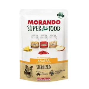 Morando Super Pet Food Mousse Gatto Sterilized Anatra