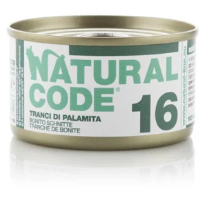 Natural Code 16 Tranci di Palamita 85g Umido per Gatti