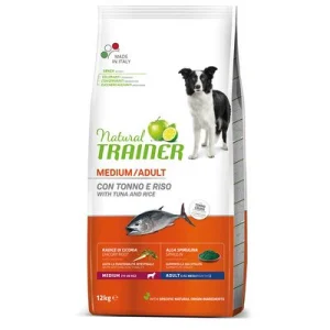 Natural Trainer Medium Adult con Tonno e Riso 12kg - Crocchette per Cani