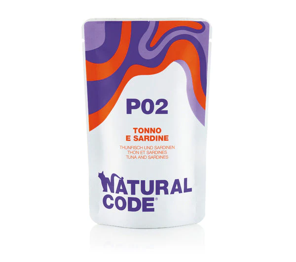 Natural Code P02 Tonno e Sardine 70g Umido per Gatti