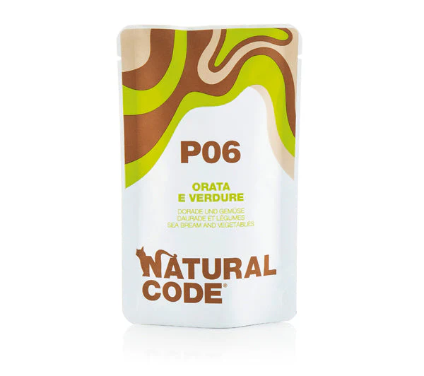 Natural Code P06 Orata e Verdure 70g Umido per Gatti - immagine 2