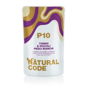 Natural Code P10 Tonno e Piccoli Pesci Bianchi 70g Umido per Gatti