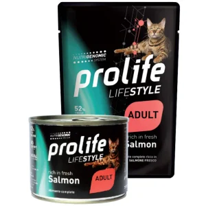 Prolife Lifestyle Adult Salmone 200g - Cibo Umido per Gatti