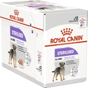 12x85g Royal Canin Adult Sterilised Mousse - Umido Cane