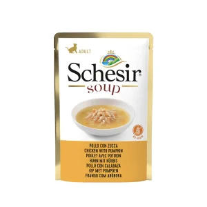Schesir Soup Pollo con Zucca in Zuppa 85g Umido per Gatti