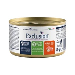 Exclusion Intestinal Maiale e Riso 85g - Cibo Umido per Gatti