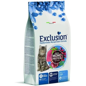 Exclusion Adult Tonno 1,5kg Crocchette per Gatti Monoproteiche