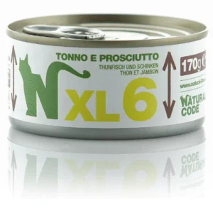 Natural Code XL6 Tonno e Prosciutto 170g Umido per Gatti