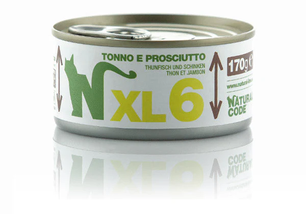 Natural Code XL6 Tonno e Prosciutto 170g Umido per Gatti