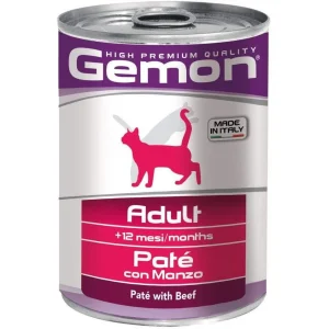 Gemon Adult Patè con Manzo 400g - Cibo Umido per Gatti
