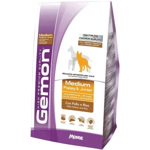 Gemon Puppy e Junior Meium Pollo e Riso 3kg